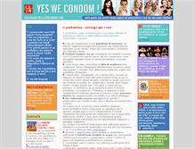 Tablet Screenshot of condom.lila.it